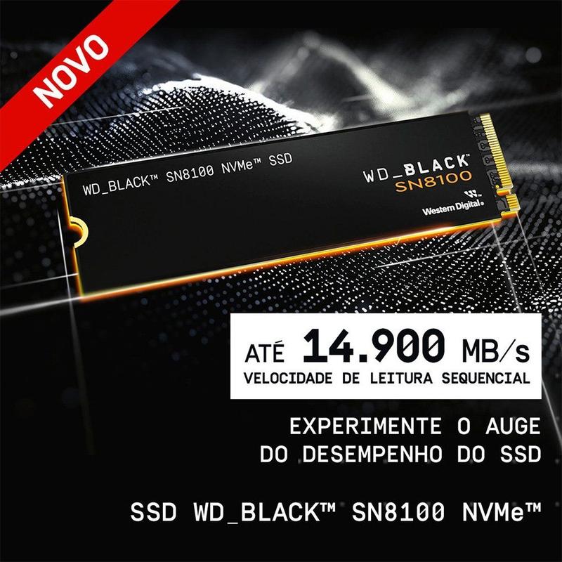 新品 SSD WD BLACK SN8100 1TB MVMe M.2 SSD SanDisk WD_BLACK SN8100 NVMe 2TB, M.2 2280 PCIe GEN5.0X4